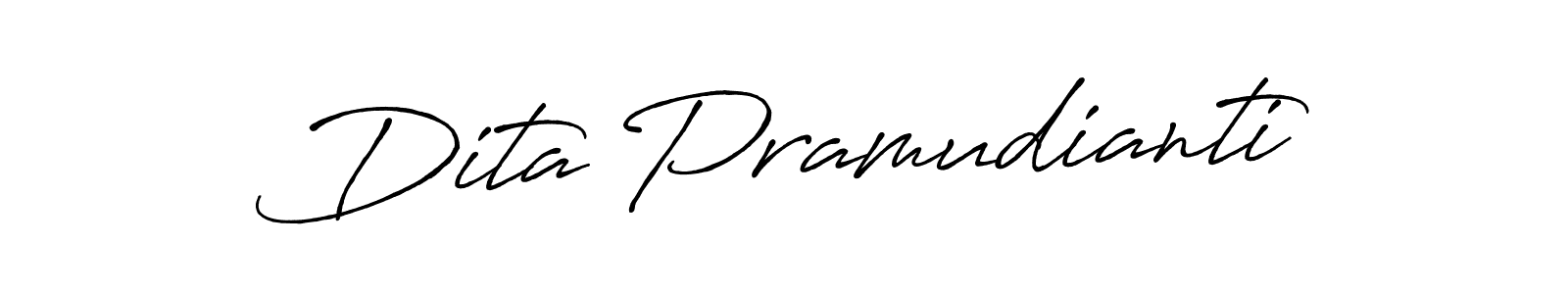 You should practise on your own different ways (Antro_Vectra_Bolder) to write your name (Dita Pramudianti) in signature. don't let someone else do it for you. Dita Pramudianti signature style 7 images and pictures png