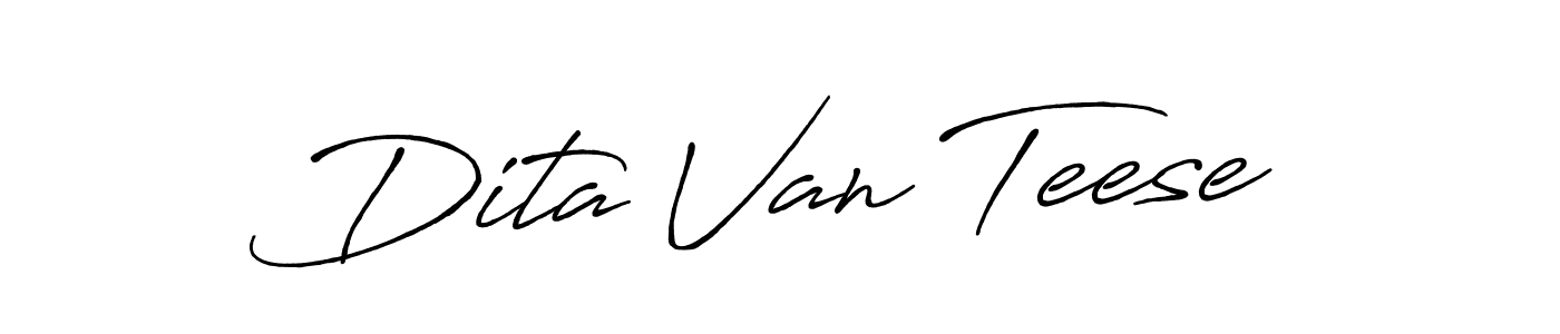 Antro_Vectra_Bolder is a professional signature style that is perfect for those who want to add a touch of class to their signature. It is also a great choice for those who want to make their signature more unique. Get Dita Van Teese name to fancy signature for free. Dita Van Teese signature style 7 images and pictures png
