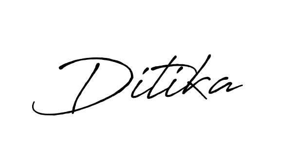 How to make Ditika name signature. Use Antro_Vectra_Bolder style for creating short signs online. This is the latest handwritten sign. Ditika signature style 7 images and pictures png