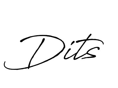 The best way (Antro_Vectra_Bolder) to make a short signature is to pick only two or three words in your name. The name Dits include a total of six letters. For converting this name. Dits signature style 7 images and pictures png