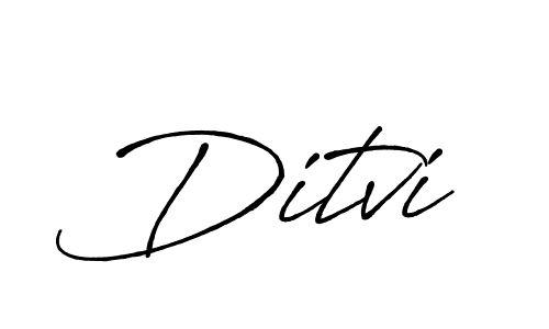 Use a signature maker to create a handwritten signature online. With this signature software, you can design (Antro_Vectra_Bolder) your own signature for name Ditvi. Ditvi signature style 7 images and pictures png