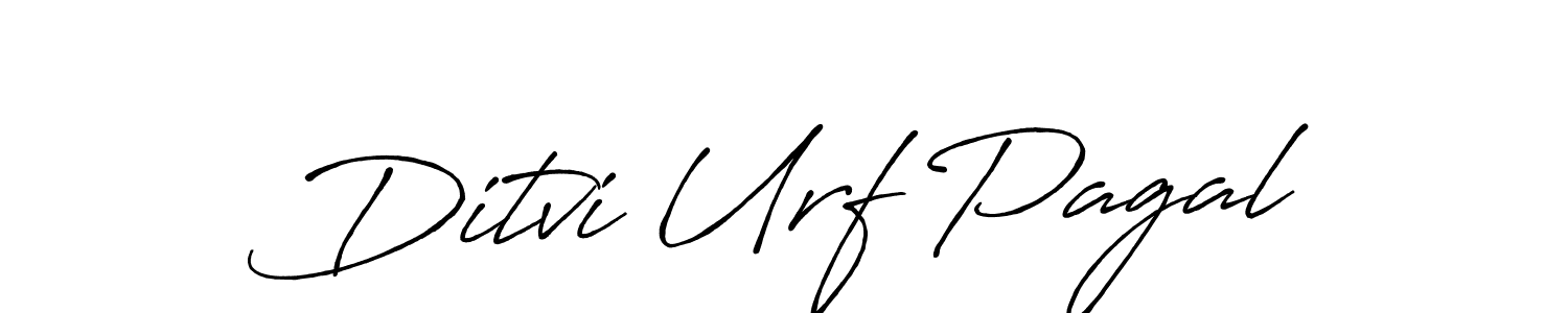 Also You can easily find your signature by using the search form. We will create Ditvi Urf Pagal name handwritten signature images for you free of cost using Antro_Vectra_Bolder sign style. Ditvi Urf Pagal signature style 7 images and pictures png