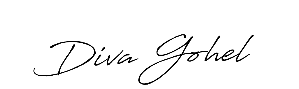 Make a short Diva Gohel signature style. Manage your documents anywhere anytime using Antro_Vectra_Bolder. Create and add eSignatures, submit forms, share and send files easily. Diva Gohel signature style 7 images and pictures png