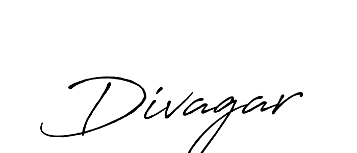 Create a beautiful signature design for name Divagar. With this signature (Antro_Vectra_Bolder) fonts, you can make a handwritten signature for free. Divagar signature style 7 images and pictures png