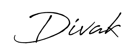 Divak stylish signature style. Best Handwritten Sign (Antro_Vectra_Bolder) for my name. Handwritten Signature Collection Ideas for my name Divak. Divak signature style 7 images and pictures png