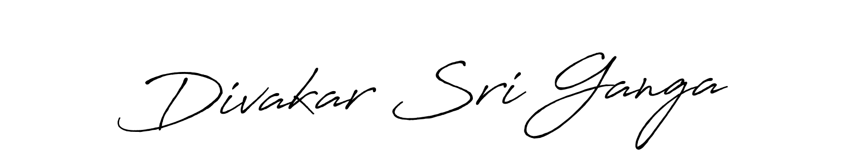 Design your own signature with our free online signature maker. With this signature software, you can create a handwritten (Antro_Vectra_Bolder) signature for name Divakar Sri Ganga. Divakar Sri Ganga signature style 7 images and pictures png