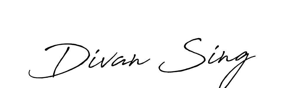 How to make Divan Sing signature? Antro_Vectra_Bolder is a professional autograph style. Create handwritten signature for Divan Sing name. Divan Sing signature style 7 images and pictures png