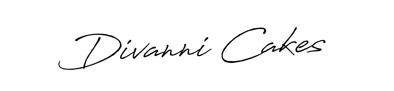 Divanni Cakes stylish signature style. Best Handwritten Sign (Antro_Vectra_Bolder) for my name. Handwritten Signature Collection Ideas for my name Divanni Cakes. Divanni Cakes signature style 7 images and pictures png