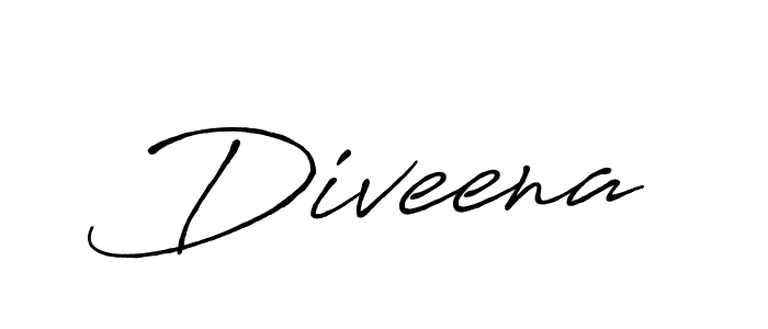 How to make Diveena name signature. Use Antro_Vectra_Bolder style for creating short signs online. This is the latest handwritten sign. Diveena signature style 7 images and pictures png