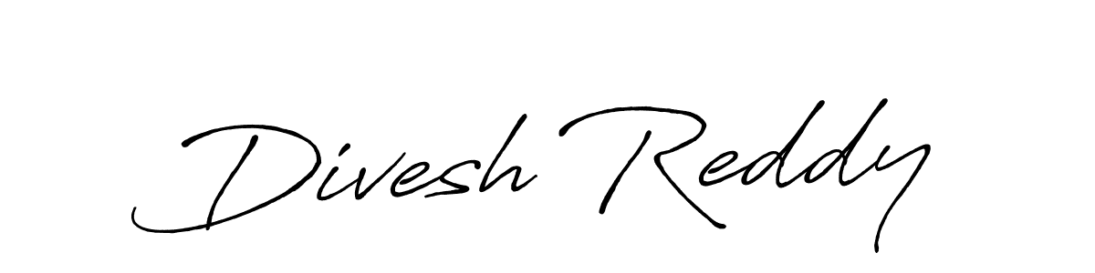 It looks lik you need a new signature style for name Divesh Reddy. Design unique handwritten (Antro_Vectra_Bolder) signature with our free signature maker in just a few clicks. Divesh Reddy signature style 7 images and pictures png