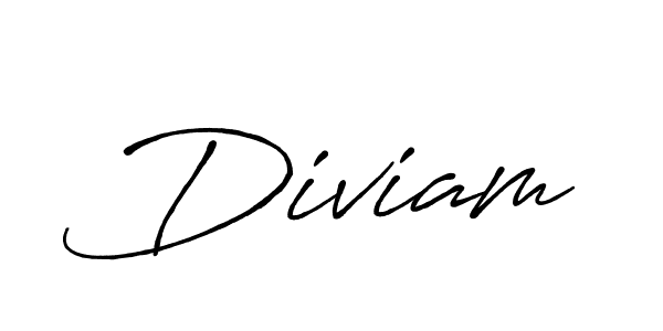 Also we have Diviam name is the best signature style. Create professional handwritten signature collection using Antro_Vectra_Bolder autograph style. Diviam signature style 7 images and pictures png