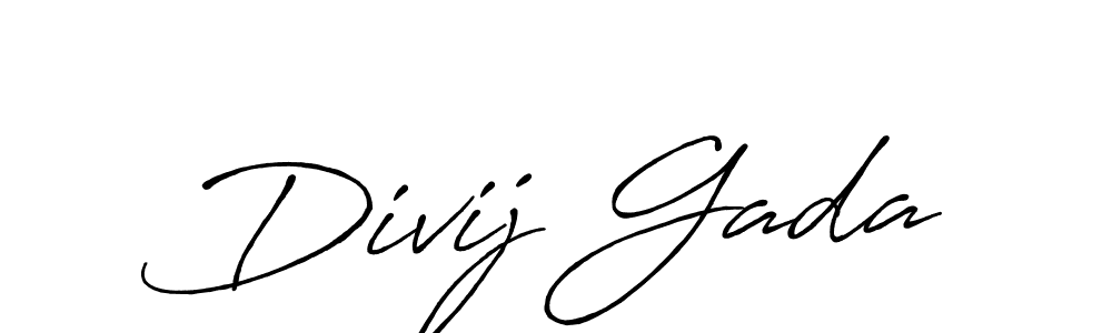 How to Draw Divij Gada signature style? Antro_Vectra_Bolder is a latest design signature styles for name Divij Gada. Divij Gada signature style 7 images and pictures png