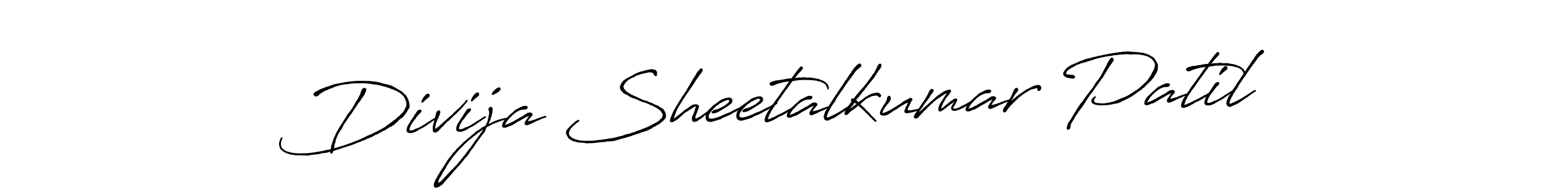Also we have Divija Sheetalkumar Patil name is the best signature style. Create professional handwritten signature collection using Antro_Vectra_Bolder autograph style. Divija Sheetalkumar Patil signature style 7 images and pictures png