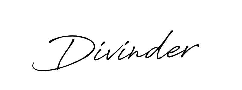 Design your own signature with our free online signature maker. With this signature software, you can create a handwritten (Antro_Vectra_Bolder) signature for name Divinder. Divinder signature style 7 images and pictures png