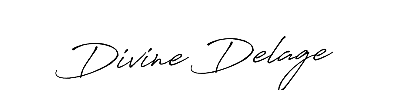 How to make Divine Delage signature? Antro_Vectra_Bolder is a professional autograph style. Create handwritten signature for Divine Delage name. Divine Delage signature style 7 images and pictures png