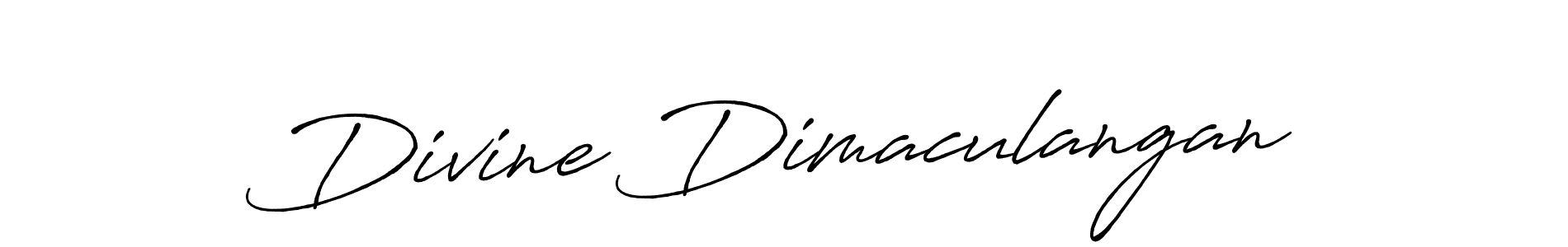 Antro_Vectra_Bolder is a professional signature style that is perfect for those who want to add a touch of class to their signature. It is also a great choice for those who want to make their signature more unique. Get Divine Dimaculangan name to fancy signature for free. Divine Dimaculangan signature style 7 images and pictures png