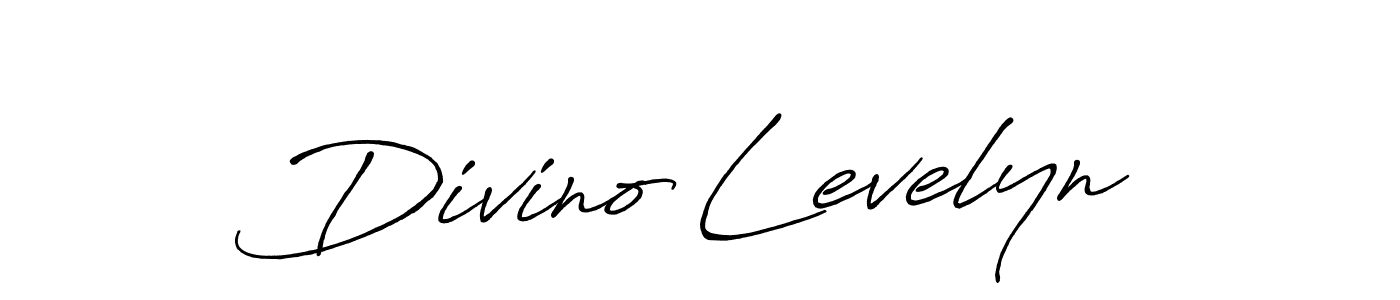 Divino Levelyn stylish signature style. Best Handwritten Sign (Antro_Vectra_Bolder) for my name. Handwritten Signature Collection Ideas for my name Divino Levelyn. Divino Levelyn signature style 7 images and pictures png