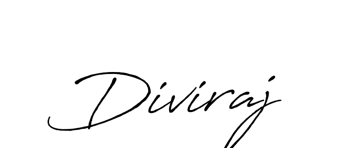 Design your own signature with our free online signature maker. With this signature software, you can create a handwritten (Antro_Vectra_Bolder) signature for name Diviraj. Diviraj signature style 7 images and pictures png