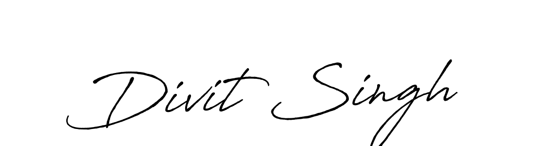 The best way (Antro_Vectra_Bolder) to make a short signature is to pick only two or three words in your name. The name Divit Singh include a total of six letters. For converting this name. Divit Singh signature style 7 images and pictures png