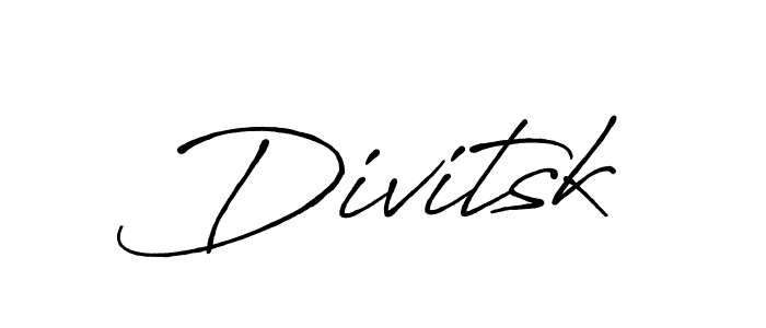 How to make Divitsk name signature. Use Antro_Vectra_Bolder style for creating short signs online. This is the latest handwritten sign. Divitsk signature style 7 images and pictures png