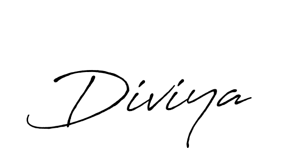 How to make Diviya name signature. Use Antro_Vectra_Bolder style for creating short signs online. This is the latest handwritten sign. Diviya signature style 7 images and pictures png