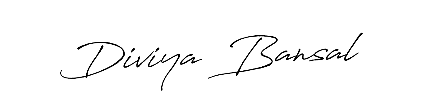 This is the best signature style for the Diviya  Bansal name. Also you like these signature font (Antro_Vectra_Bolder). Mix name signature. Diviya  Bansal signature style 7 images and pictures png