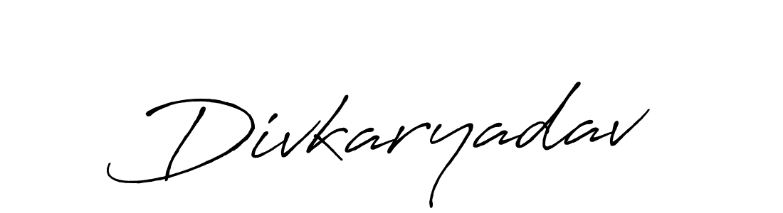 It looks lik you need a new signature style for name Divkaryadav. Design unique handwritten (Antro_Vectra_Bolder) signature with our free signature maker in just a few clicks. Divkaryadav signature style 7 images and pictures png