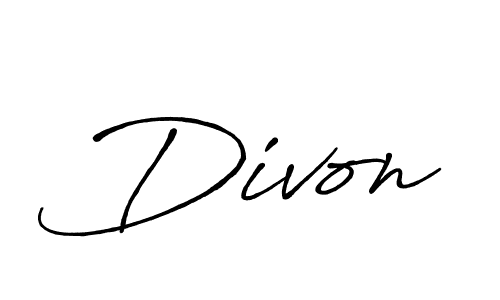 How to make Divon signature? Antro_Vectra_Bolder is a professional autograph style. Create handwritten signature for Divon name. Divon signature style 7 images and pictures png