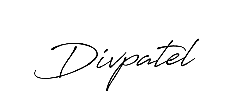 Also we have Divpatel name is the best signature style. Create professional handwritten signature collection using Antro_Vectra_Bolder autograph style. Divpatel signature style 7 images and pictures png