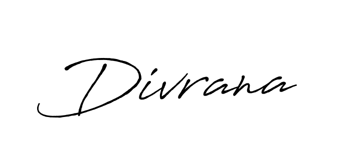 Make a beautiful signature design for name Divrana. With this signature (Antro_Vectra_Bolder) style, you can create a handwritten signature for free. Divrana signature style 7 images and pictures png