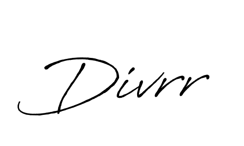 Make a beautiful signature design for name Divrr. With this signature (Antro_Vectra_Bolder) style, you can create a handwritten signature for free. Divrr signature style 7 images and pictures png