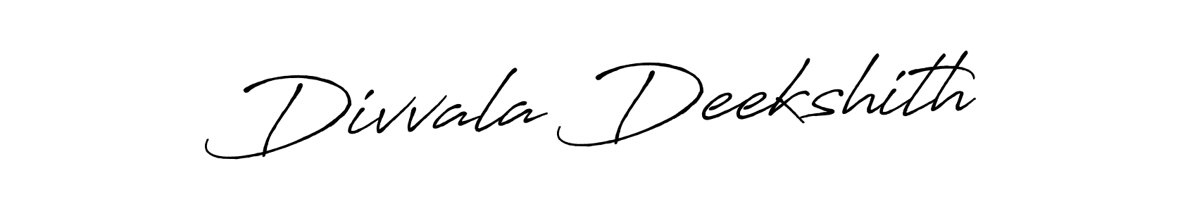 Design your own signature with our free online signature maker. With this signature software, you can create a handwritten (Antro_Vectra_Bolder) signature for name Divvala Deekshith. Divvala Deekshith signature style 7 images and pictures png