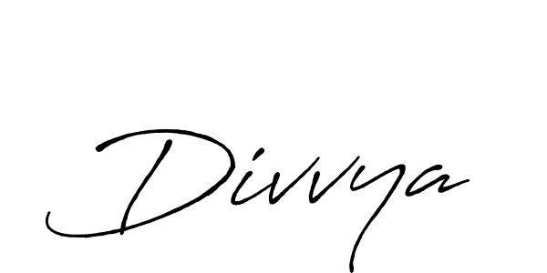 How to make Divvya signature? Antro_Vectra_Bolder is a professional autograph style. Create handwritten signature for Divvya name. Divvya signature style 7 images and pictures png