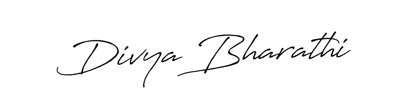 How to make Divya Bharathi name signature. Use Antro_Vectra_Bolder style for creating short signs online. This is the latest handwritten sign. Divya Bharathi signature style 7 images and pictures png