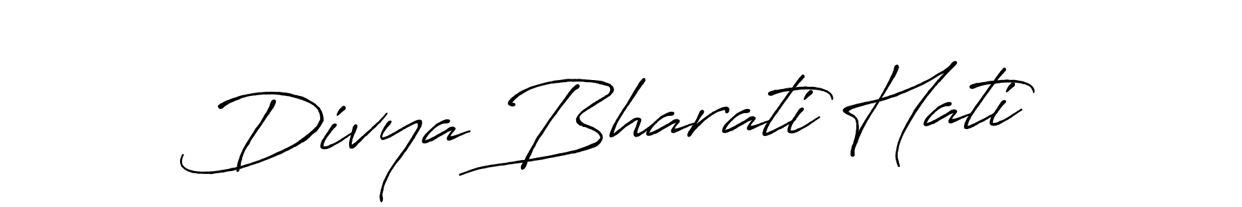 You can use this online signature creator to create a handwritten signature for the name Divya Bharati Hati. This is the best online autograph maker. Divya Bharati Hati signature style 7 images and pictures png