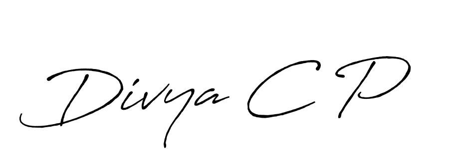 Best and Professional Signature Style for Divya C P. Antro_Vectra_Bolder Best Signature Style Collection. Divya C P signature style 7 images and pictures png