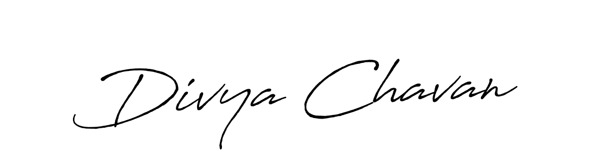 You can use this online signature creator to create a handwritten signature for the name Divya Chavan. This is the best online autograph maker. Divya Chavan signature style 7 images and pictures png