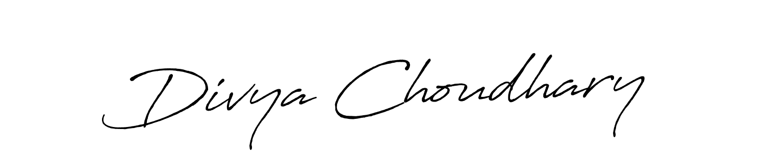 Antro_Vectra_Bolder is a professional signature style that is perfect for those who want to add a touch of class to their signature. It is also a great choice for those who want to make their signature more unique. Get Divya Choudhary name to fancy signature for free. Divya Choudhary signature style 7 images and pictures png