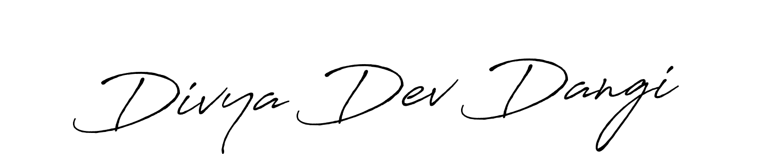 How to Draw Divya Dev Dangi signature style? Antro_Vectra_Bolder is a latest design signature styles for name Divya Dev Dangi. Divya Dev Dangi signature style 7 images and pictures png