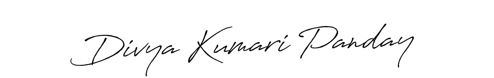 Divya Kumari Panday stylish signature style. Best Handwritten Sign (Antro_Vectra_Bolder) for my name. Handwritten Signature Collection Ideas for my name Divya Kumari Panday. Divya Kumari Panday signature style 7 images and pictures png