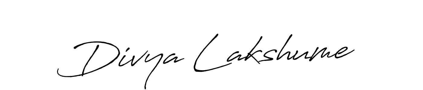 Design your own signature with our free online signature maker. With this signature software, you can create a handwritten (Antro_Vectra_Bolder) signature for name Divya Lakshume. Divya Lakshume signature style 7 images and pictures png