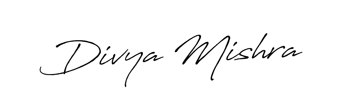 Divya Mishra stylish signature style. Best Handwritten Sign (Antro_Vectra_Bolder) for my name. Handwritten Signature Collection Ideas for my name Divya Mishra. Divya Mishra signature style 7 images and pictures png