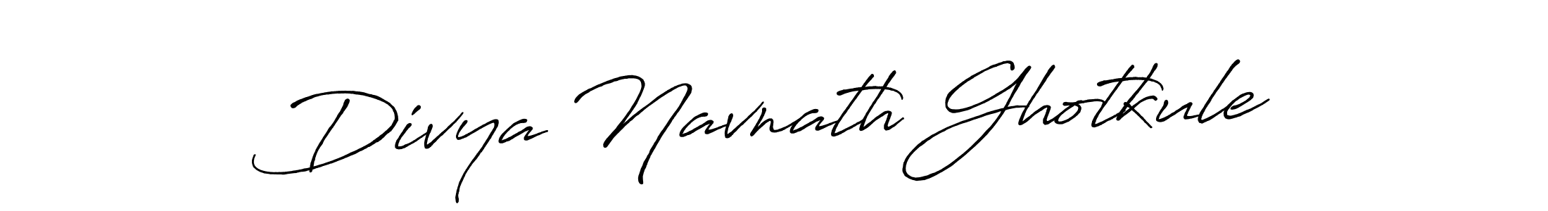 if you are searching for the best signature style for your name Divya Navnath Ghotkule. so please give up your signature search. here we have designed multiple signature styles  using Antro_Vectra_Bolder. Divya Navnath Ghotkule signature style 7 images and pictures png