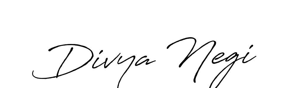 Use a signature maker to create a handwritten signature online. With this signature software, you can design (Antro_Vectra_Bolder) your own signature for name Divya Negi. Divya Negi signature style 7 images and pictures png