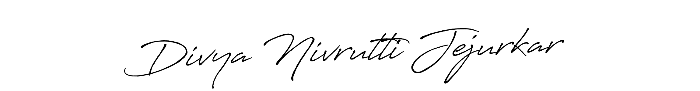 You should practise on your own different ways (Antro_Vectra_Bolder) to write your name (Divya Nivrutti Jejurkar) in signature. don't let someone else do it for you. Divya Nivrutti Jejurkar signature style 7 images and pictures png