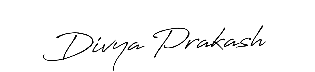 Create a beautiful signature design for name Divya Prakash. With this signature (Antro_Vectra_Bolder) fonts, you can make a handwritten signature for free. Divya Prakash signature style 7 images and pictures png