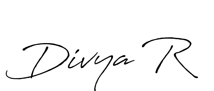 Use a signature maker to create a handwritten signature online. With this signature software, you can design (Antro_Vectra_Bolder) your own signature for name Divya R. Divya R signature style 7 images and pictures png