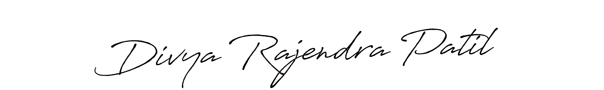 How to make Divya Rajendra Patil name signature. Use Antro_Vectra_Bolder style for creating short signs online. This is the latest handwritten sign. Divya Rajendra Patil signature style 7 images and pictures png