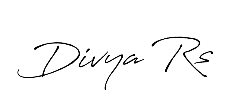 Antro_Vectra_Bolder is a professional signature style that is perfect for those who want to add a touch of class to their signature. It is also a great choice for those who want to make their signature more unique. Get Divya Rs name to fancy signature for free. Divya Rs signature style 7 images and pictures png