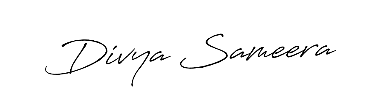 Also You can easily find your signature by using the search form. We will create Divya Sameera name handwritten signature images for you free of cost using Antro_Vectra_Bolder sign style. Divya Sameera signature style 7 images and pictures png